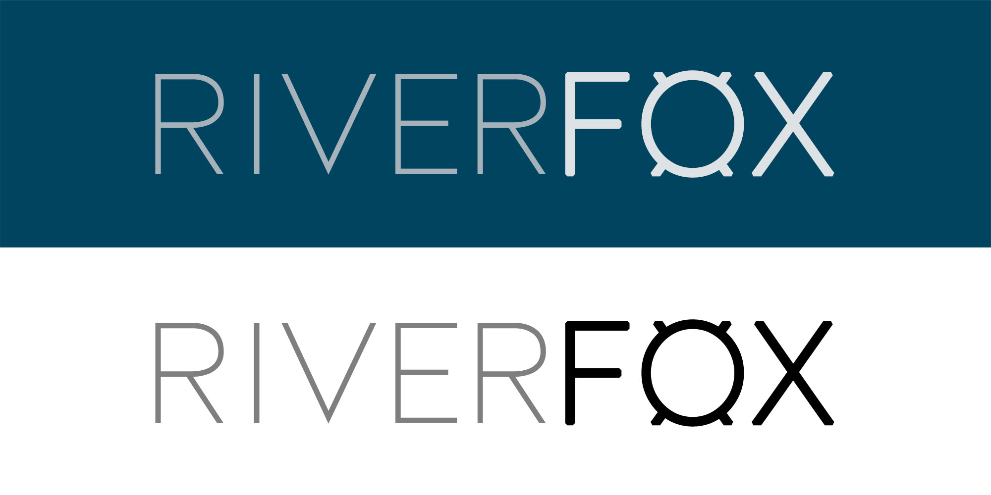 Riverfox text logo
